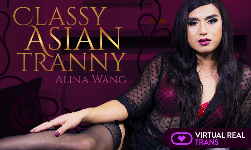 Alina Asian Porn - â–· Asian tranny Alina Wang in VR Porn - VirtualRealTrans.com